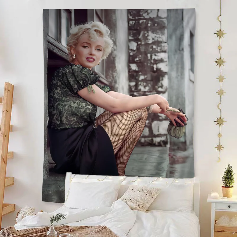 Vintage Marilyn Monroe Photo Printed Large Wall Tapestry Hanging Tarot Hippie Wall Rugs Dorm Home Decor