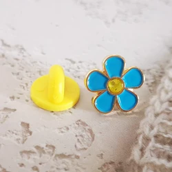 Masonic Lapel Pins Badge Mason Freemason BLM20 Size 1.2*1.2cm  Forget Me Not Flower Petal Personality Creative Brooch Accessory