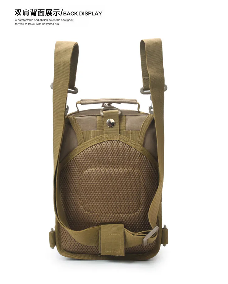 Fishing Army Green Chest Bag Outdoor Sports Backpack One Shoulder Crossbody Bag Saddle Camera Bag Y562