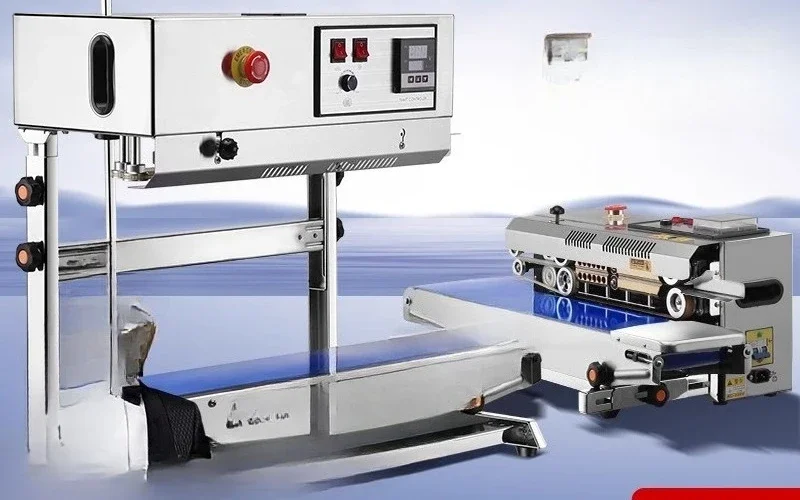 

Vertical automatic continuous sealing machine, plastic film aluminum foil bag thick bag widening machine