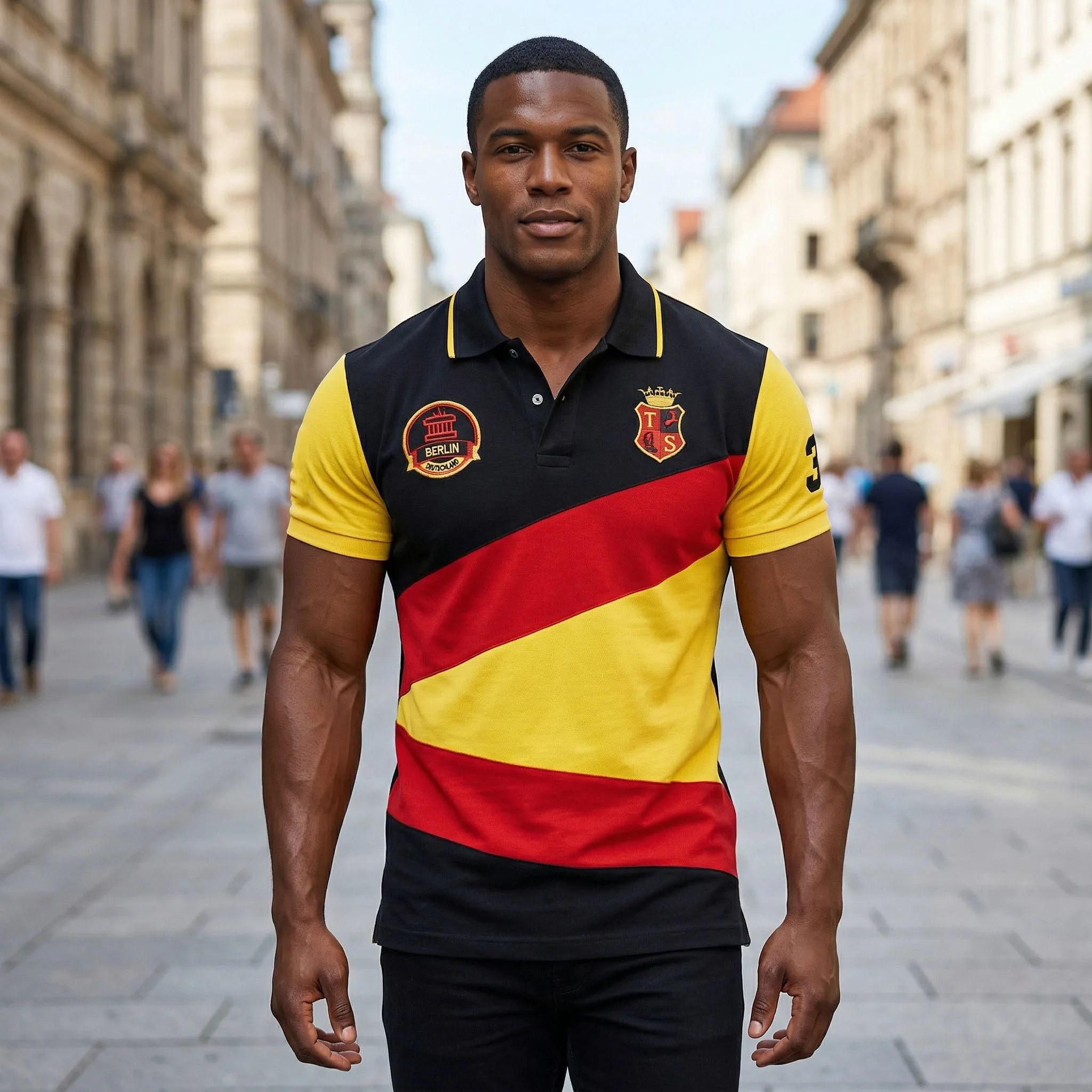 Hot Sale Men's Pure Cotton Embroidered Polo Shirt Plus Size Contrast Color Split Breathable Business Casual Tops Factory Dire