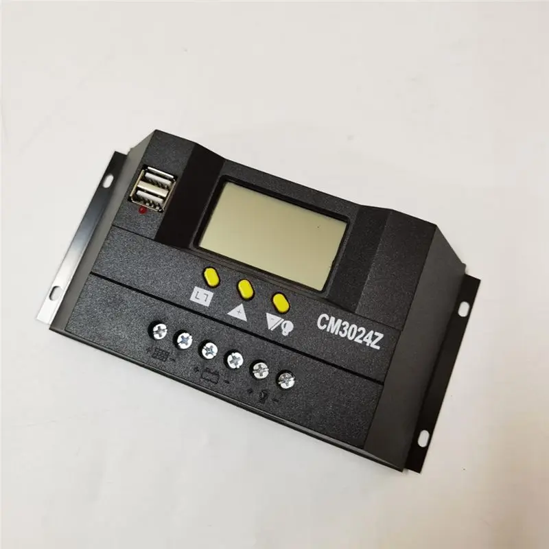 【CYBER MONDAY】Auto 30A 12V/24V Solar Panel Battery Charge Controller LCD Display Backlight Dual USB Solar Collector Regulator CM