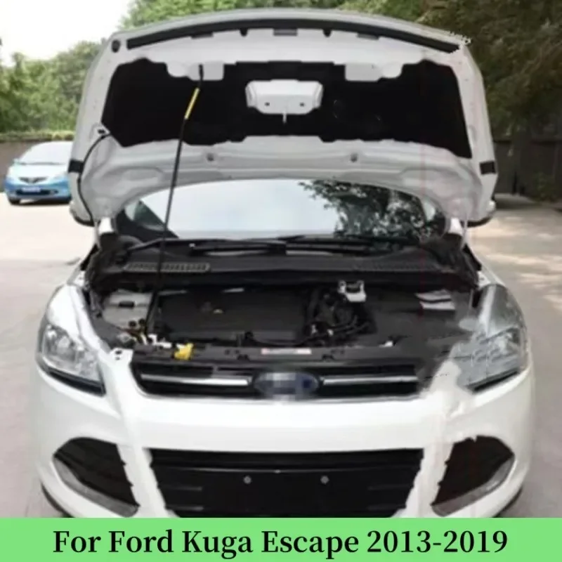 Car Engine Hood Pad Heat Insulation Cotton Fireproof Cover Sound Accessories For Ford Kuga Escape C520 MK2 2 ST-Line 2013-2019