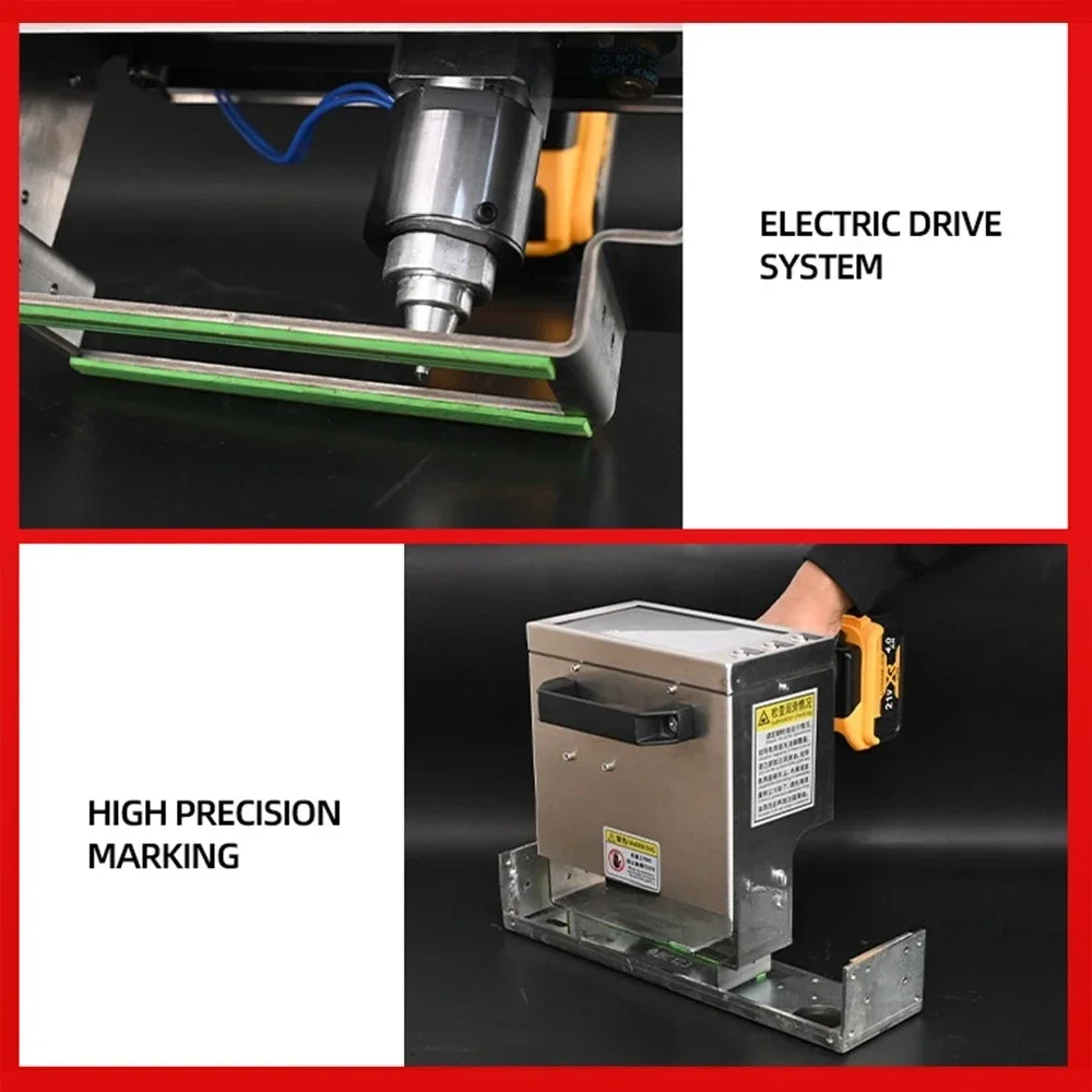 Electric marking machine Lithium battery integrated Metal coding touch screen machine Handheld steel plate marking machine
