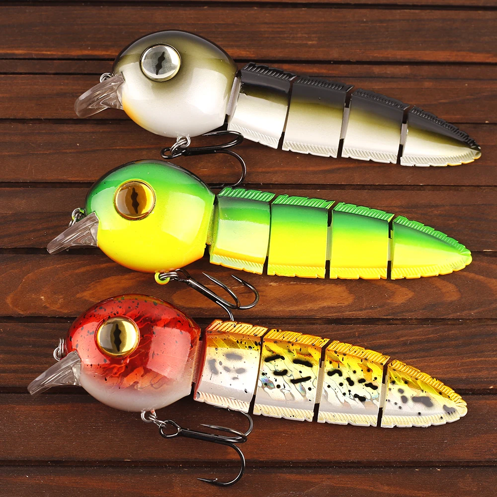 AYWFISH pływające 4 stawy przynęta na ryby żabienica przynęta na ryby 15.2CM 40G / 42.5G sztuczna twarda przynęta pojedynczy haczyk tonące przynęty — zdjęcie 7
