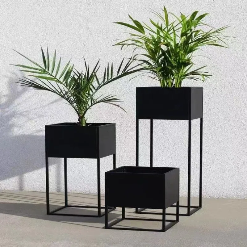 Wall Pot Rack Plant Stand Flowers Shelf Display Garden Support Plants Metal Shelves Stands Flowerpot Organizer Meble Ogrodowe