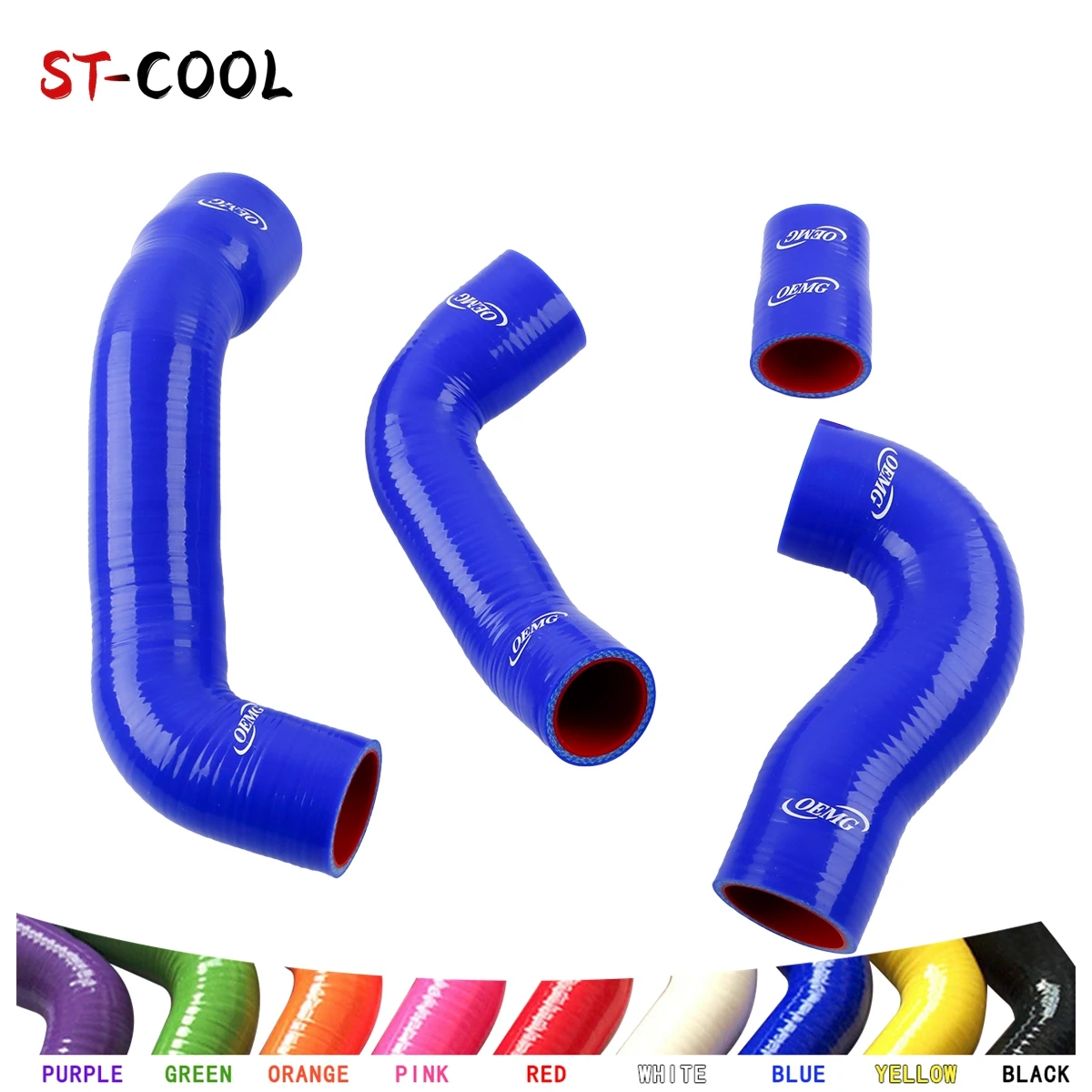 

For Fiat Punto GT 1.4 GT1 GT2 GT3 Turbo 1993-1999 1994 1995 1996 1997 Boost Silicone Intercooler Hose Kit Silicon Tubes 4Pcs