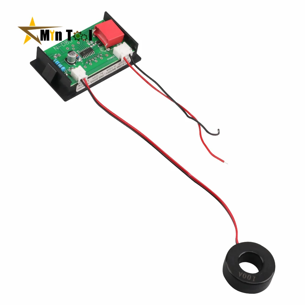 D85-5035A Ac 220V 100Alcd Digitale Voltmeter Spanningsmeter Volt Instrument Tool Voltmeter Panel Indicator Lamp Meter