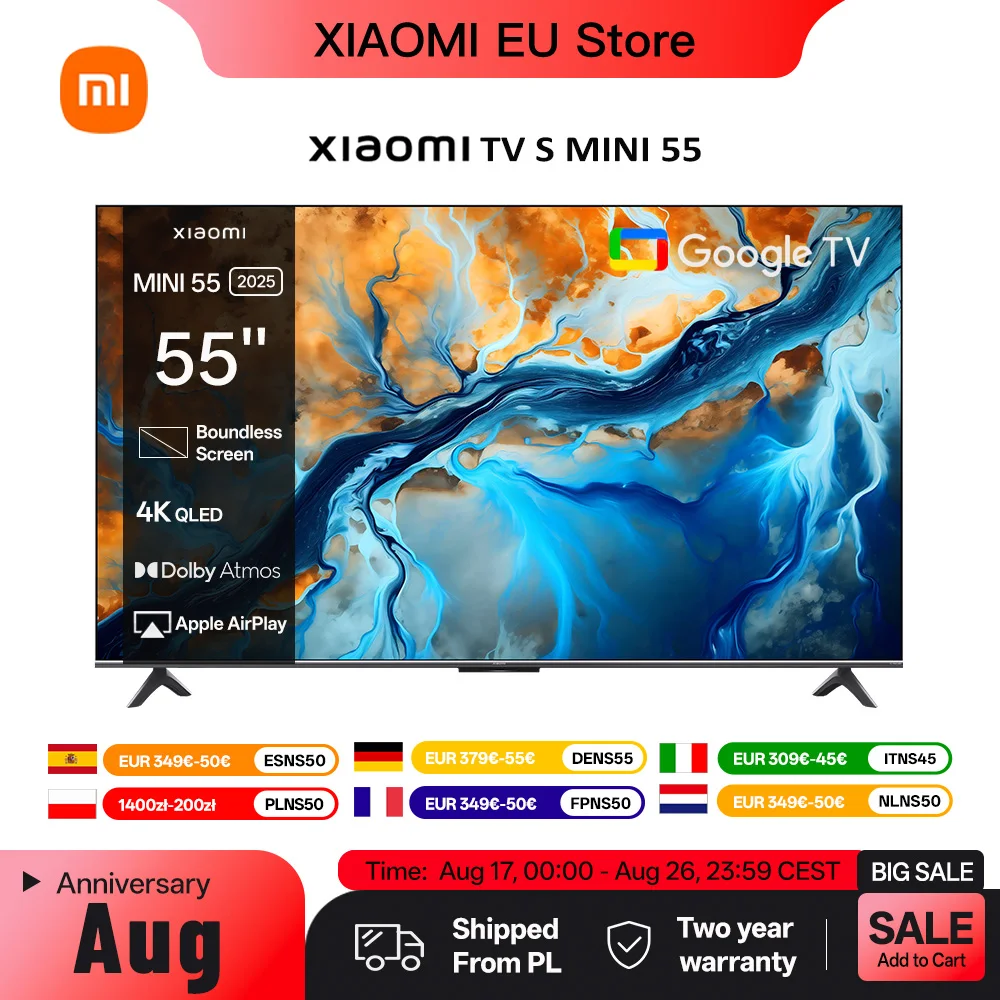 Xiaomi S Mini 55 QD-Mini LED 144Hz — specifiche da fascia alta, taglia media