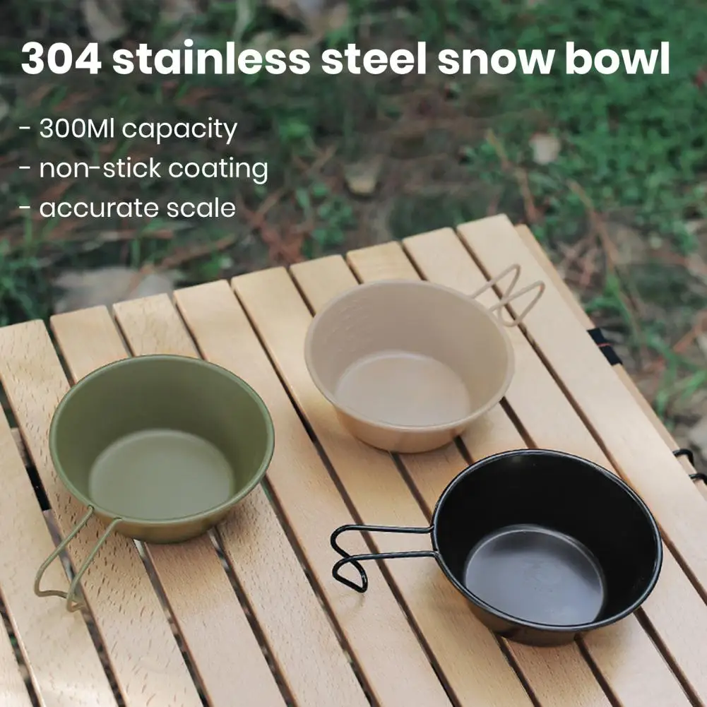 

Stainless Steel Camping Sierra Cup with Handle Food Grade BPA Free Heat-Resistant Sierra Cup Bowl Tableware Camping Cookware