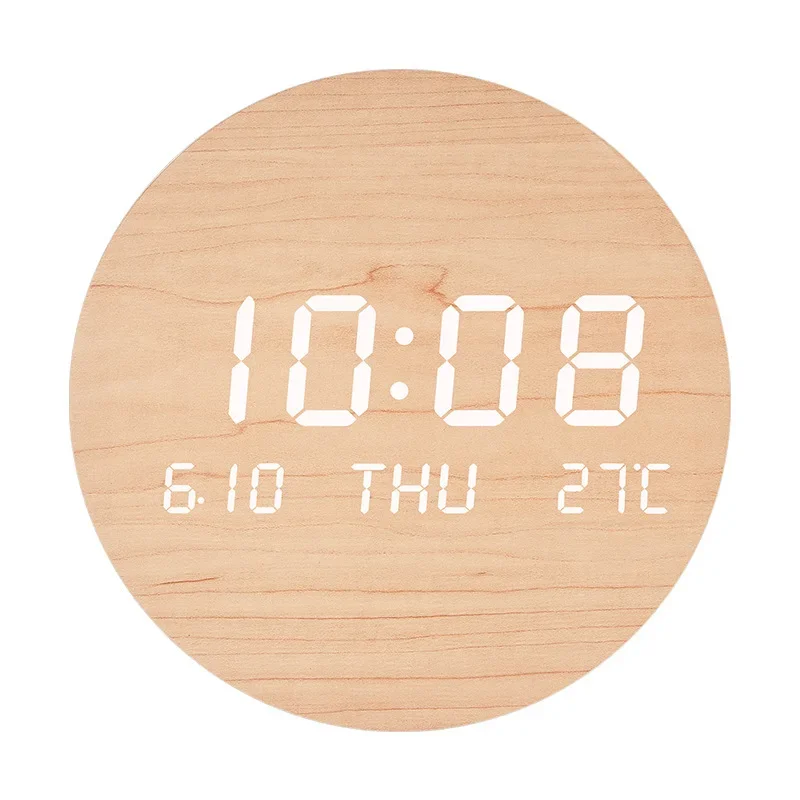 LED Creative Clock Living Room Home Bedroom Silent Clock Nordic Style Fashion Wall Clock