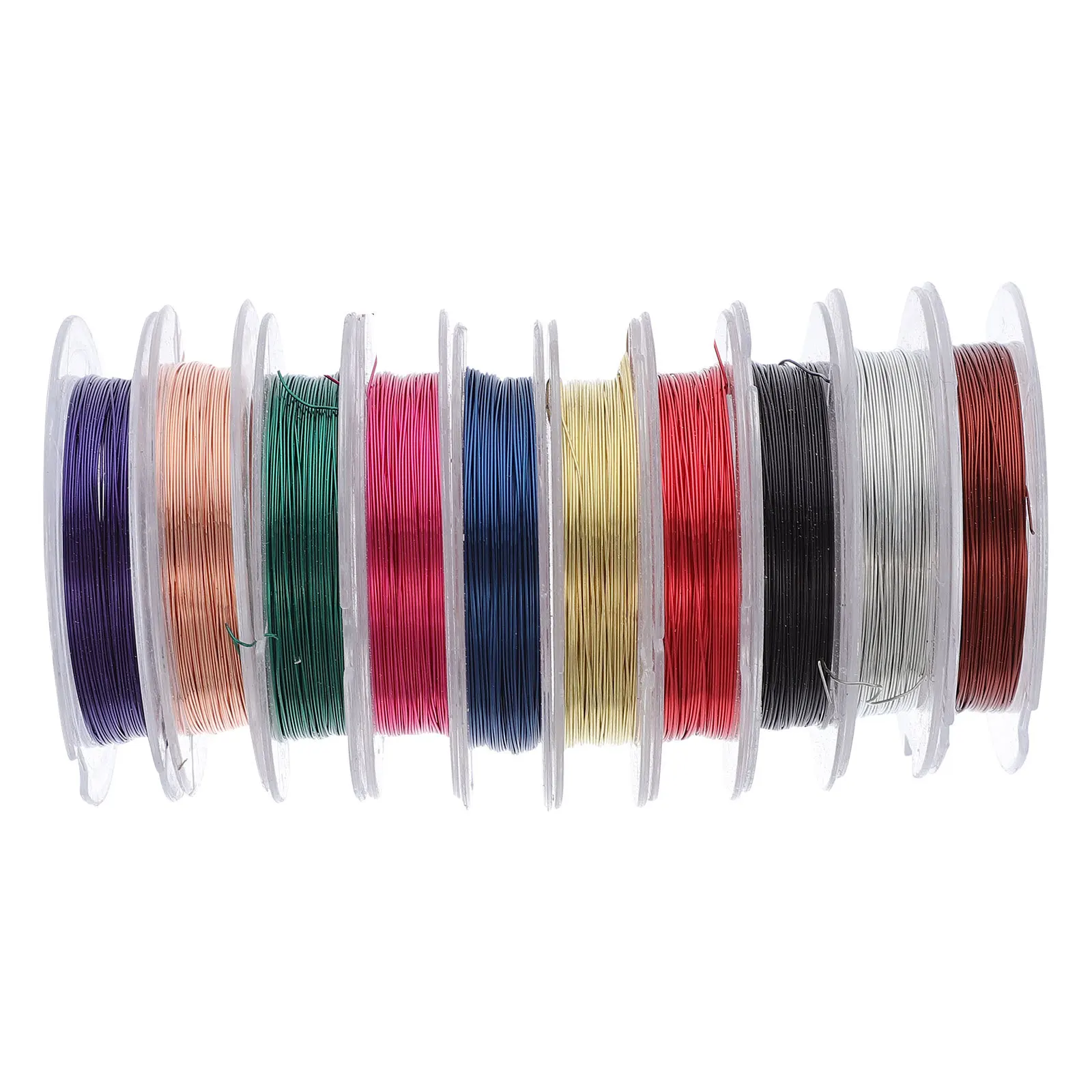 10 لفات من الأسلاك النحاسية الملونة ذات الجودة الممتازة وليس من السهل كسر لمسمار الفن ديكور المجوهرات الديكور سلك مانيكير الملحقات #6