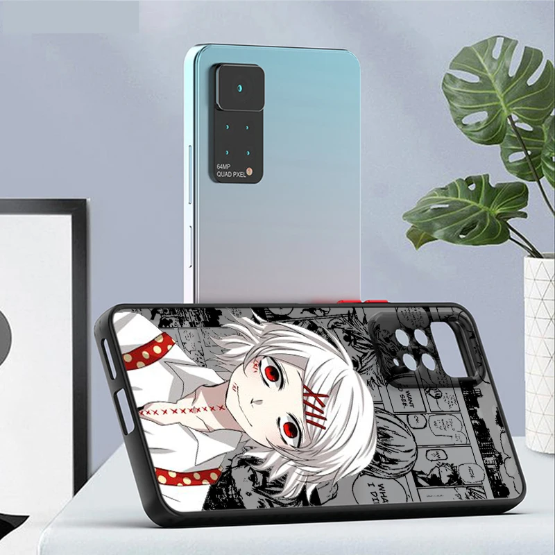 Anime Tokyo Ghoul Cool For Xiaomi Redmi Note 13 12S 12T 12 11T 11S 11 10 Pro Plus Max Speed TPU Frosted Translucent Phone Case