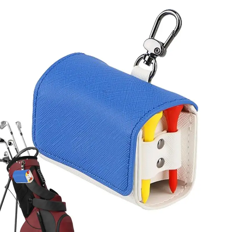 Golf Ball Bag Water Proof Golf Ball Holder Golf Pouch PU Leather Golf Bag Golf Ball Storage For Balls Daily Use Golf Friends