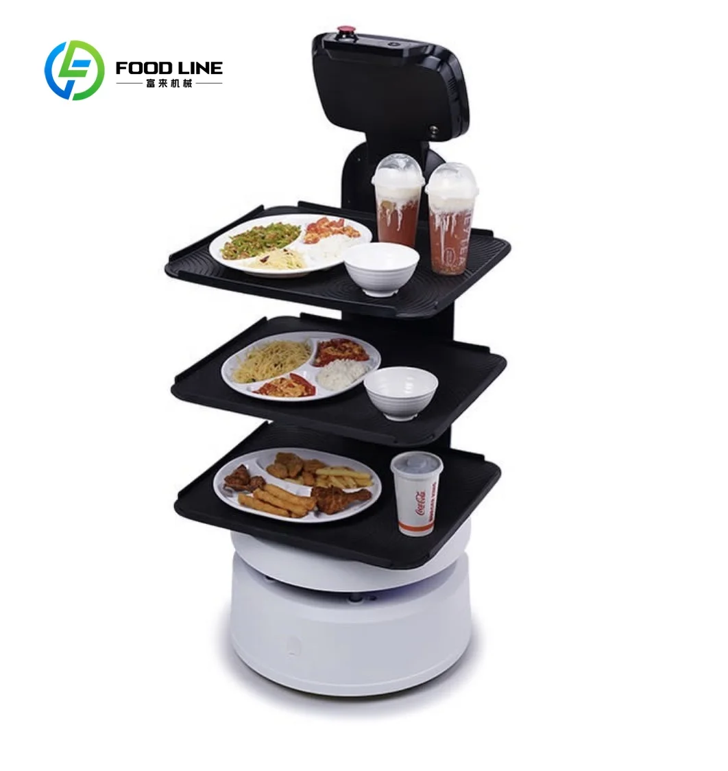 Upgraded Large-Capacity Delivery Robot Contactless Waiter Robot For Cafe Snack Restaurant