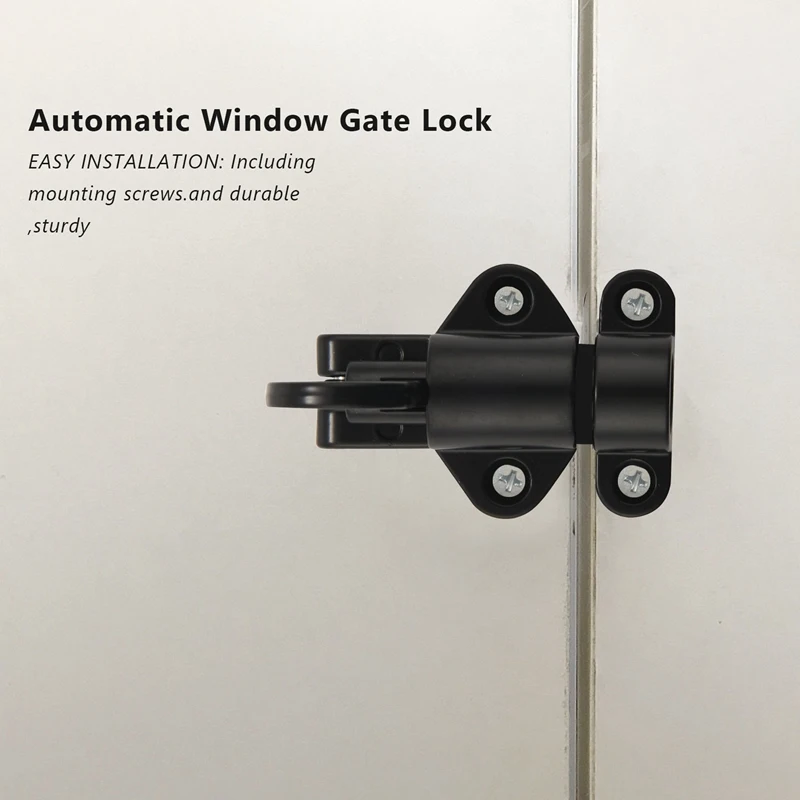 A22R-Aluminum Alloy Security Automatic Window Gate Lock Spring Bounce Door Bolt Latch