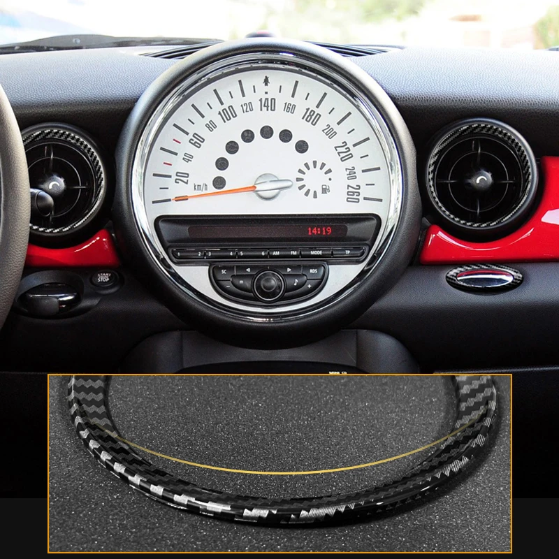 Car Decorative Cover Protective Shell Carbon Style Interior Modified ABS Sticker For BMW MINI Cooper R55 R56 R57 R58 R59 R60 R61