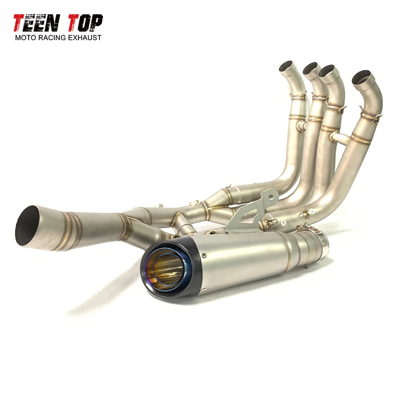 Full Exhaust System For BMW S1000RR Slip-On Exhaust Header Moto Silencer S1000R Motorcycle Front Link Escape-Pipe Muffler Tube