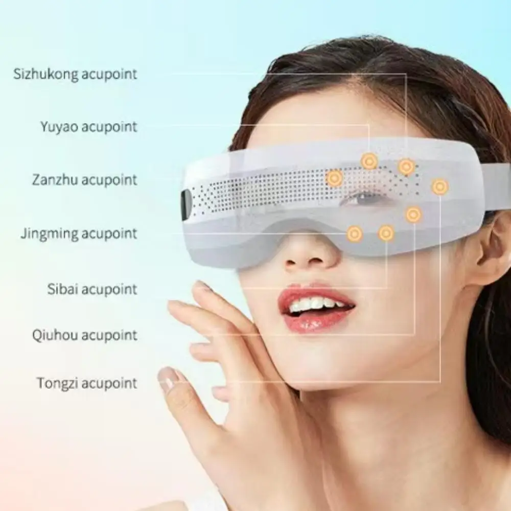 

Очки для защиты глаз с Bluetooth и функцией массажа, для защиты от близорукости, с вибрацией и подогревом, массажер для глаз с акупунктурными точками