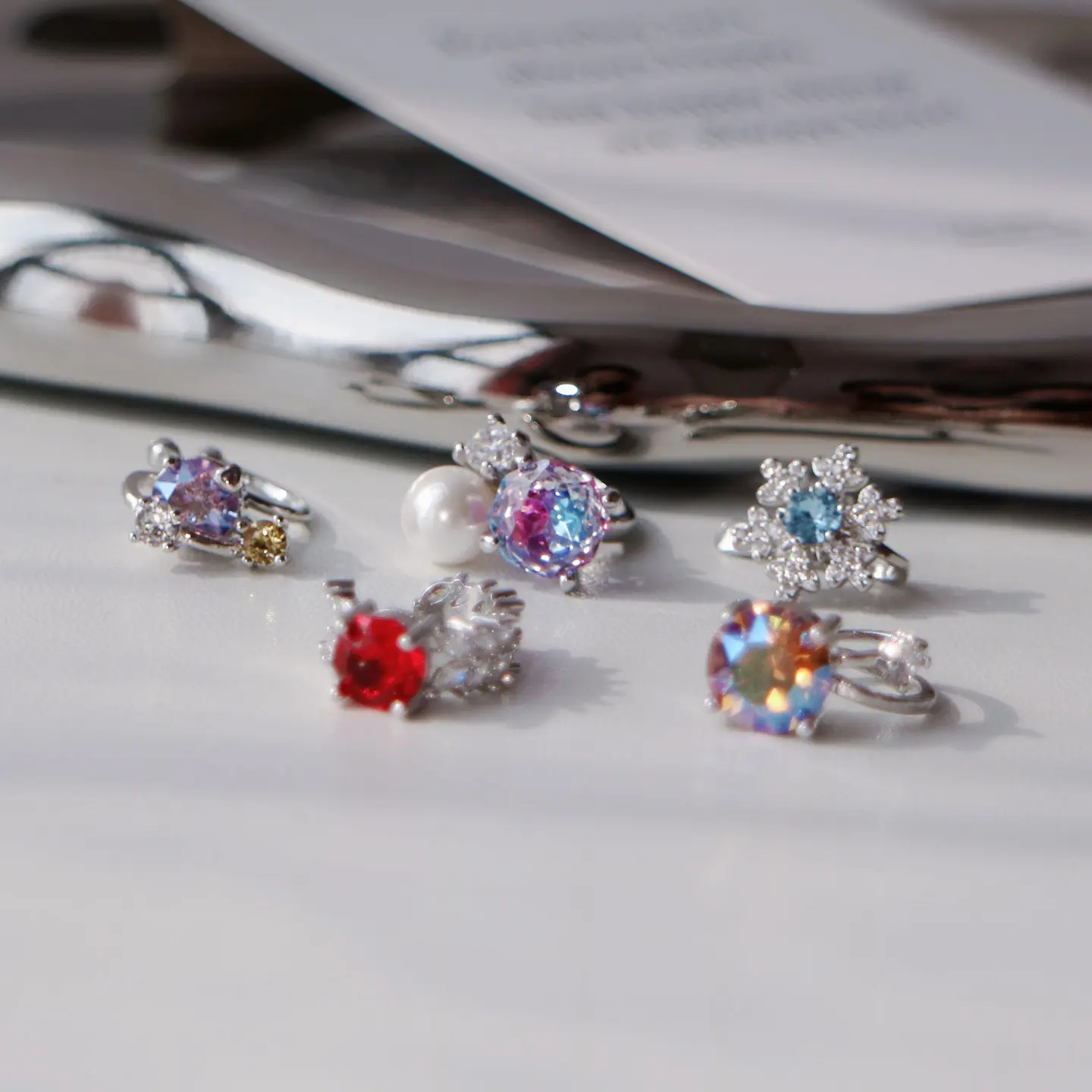 Love and Deepspace Game Anime Cos Sylus Caleb Zayne Rafayel Cute Ear bone clip ear cuff No ear hole earrings Accessories Gift view 5