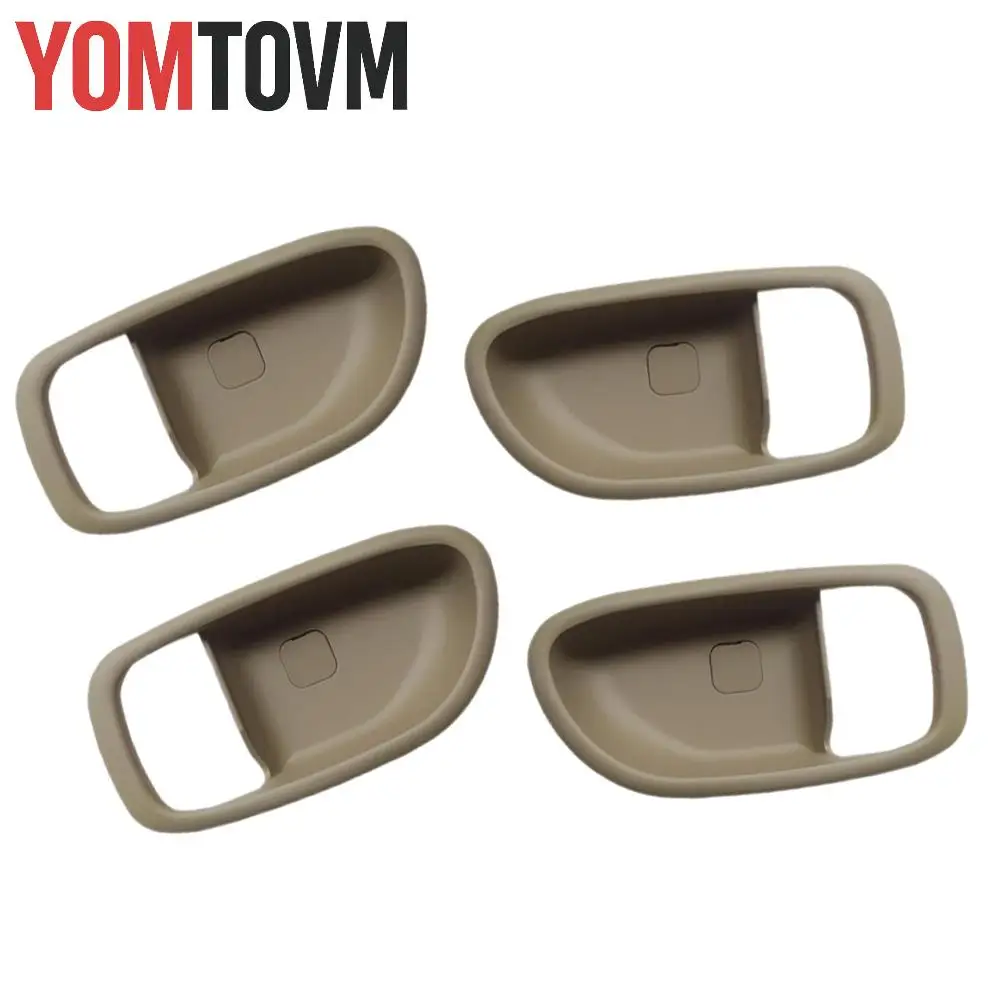 

4 шт. автомобильная внутренняя внутренняя крышка ручки двери для Hyundai Elantra 2007 2008 2009 2010 бежевый/черный передний задний левый правый