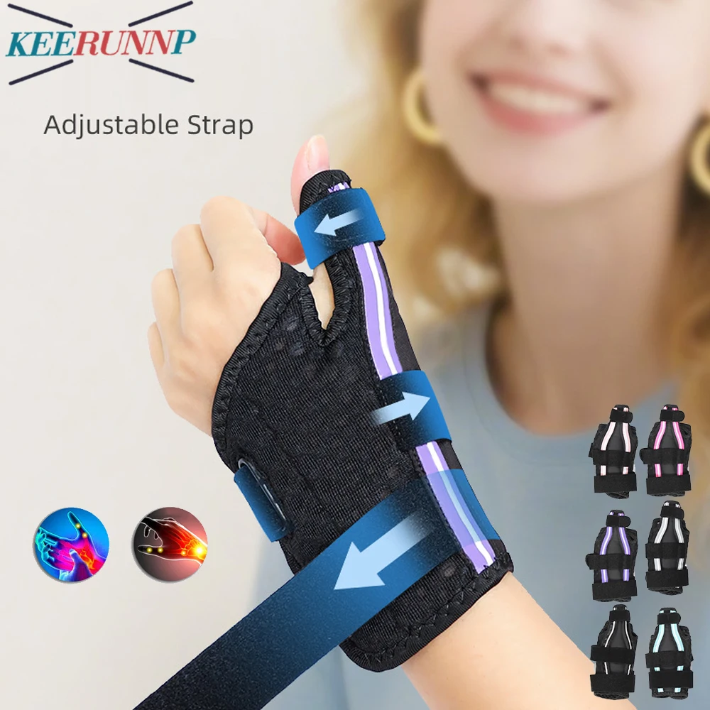 

1 шт. бандаж для ночной поддержки запястья и большого пальца | Шина-спинная 2-в-1 для облегчения боли при запястном туннели, терасиневита и артрите во время сна