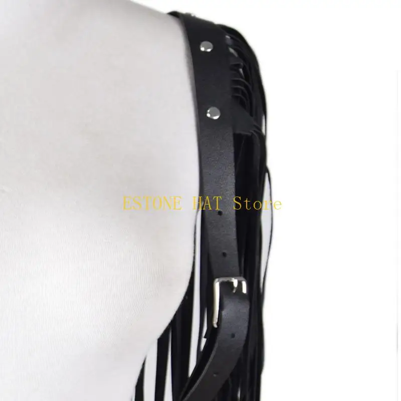 

49MF женский нагрудный ремень, сексуальный пояс с кистями в стиле панк, подтяжки для вечеринки, выпускного вечера