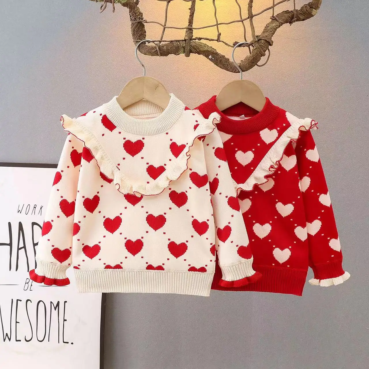 2024 new Boys And Girls lovelyClothing High necked children's sweater Tops Outfits Kids Teenage Costume Suit Spring Autumn Trend