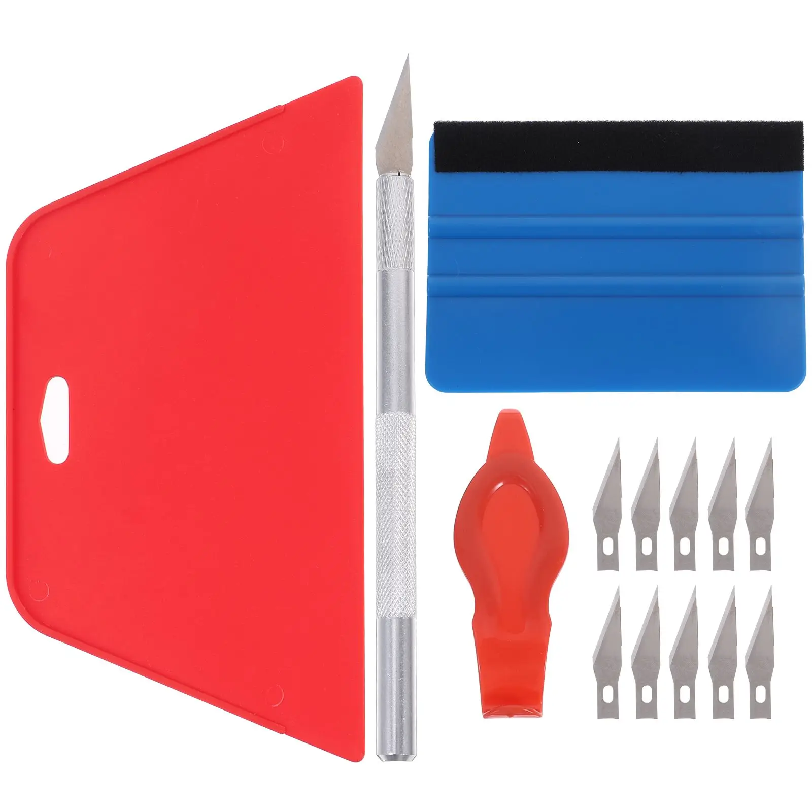 15pcs Film Kit Anti slip Operation Wallpaper Smoothing Tool Squeegee Application Backsplash Vinyl