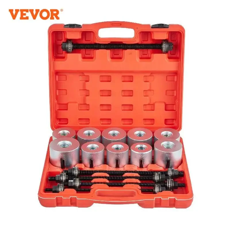 VEVOR 27pcs Universal Press and Pull Sleeve Kit Car Master Bush Bearing Removal Insertion Tool for Car Repair Auto Maintenance