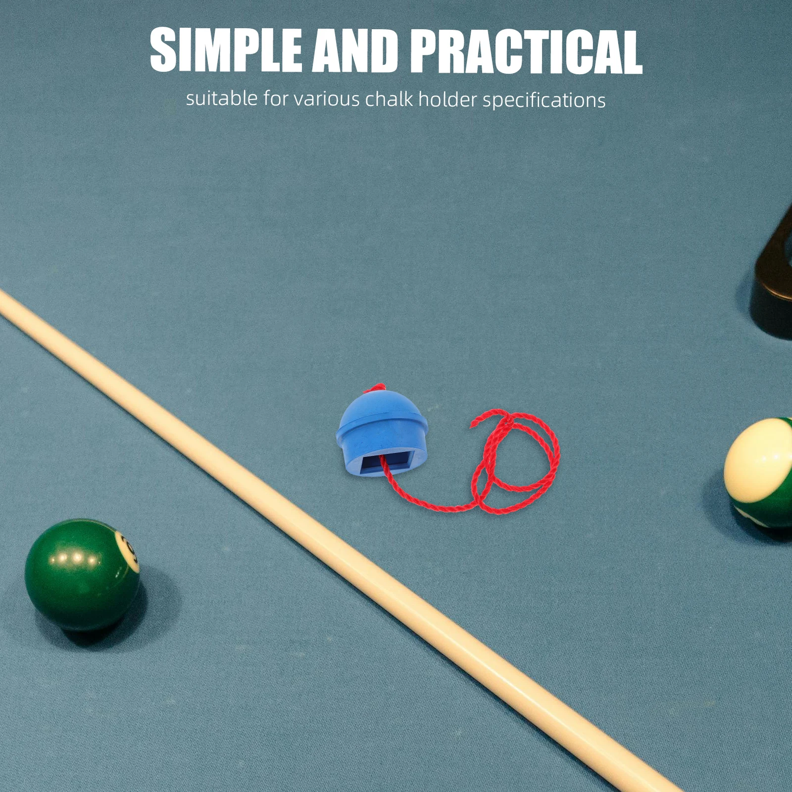

1pc Pool Chalk Holder Clip Rubber Sleeve Anti Modern Billiard Accessory Storage Box Wall Pocket Use Pool Accessories