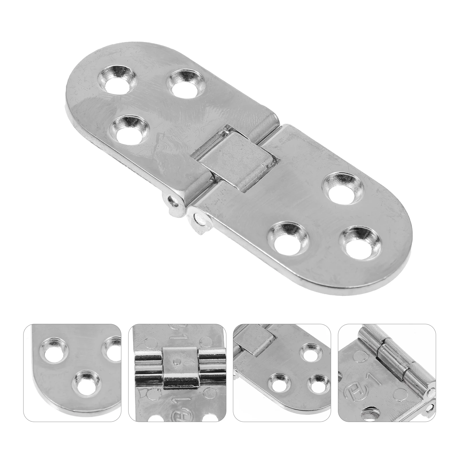 

4Pcs Zinc Alloy Cabinet Hinges for Kitchen Door Silver Durable 180Degrees Rotation No Noise Anti Rust High Strength Drawer