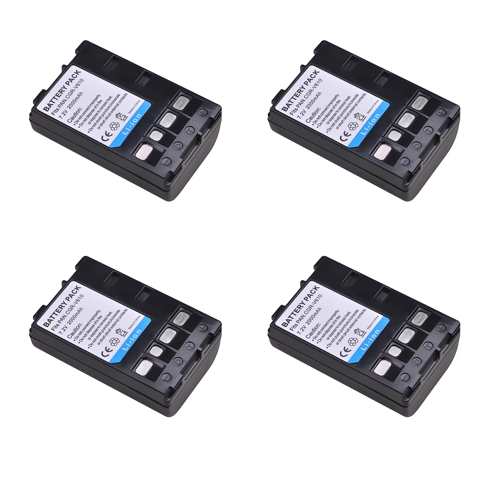 

CGR-V610 7.2V 2000mAh CGR V610 CGRV610 Battery for Panasonic MJ011 NV-RS7 NVRS7 RS7 NV-NCO11 RX14 NV-RX17 RX18 VZ75 VX87 VZ30