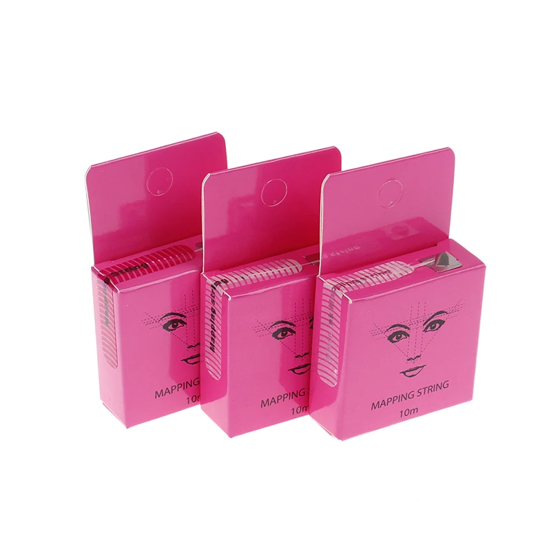 Picture 3: 3 Color 10M Eyebrow Tattoo Mapping String Thread With Ink Eyebrow Marker Tattoo