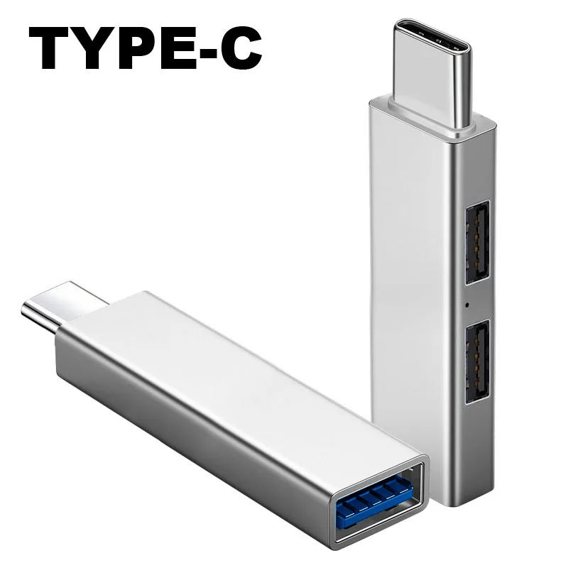 Type-c To USB 3.0+USB 2.0 Hub Extensions Ultra Slim Data Splitter For Phone Laptop Keyboard Mouse Printer,Card Reader