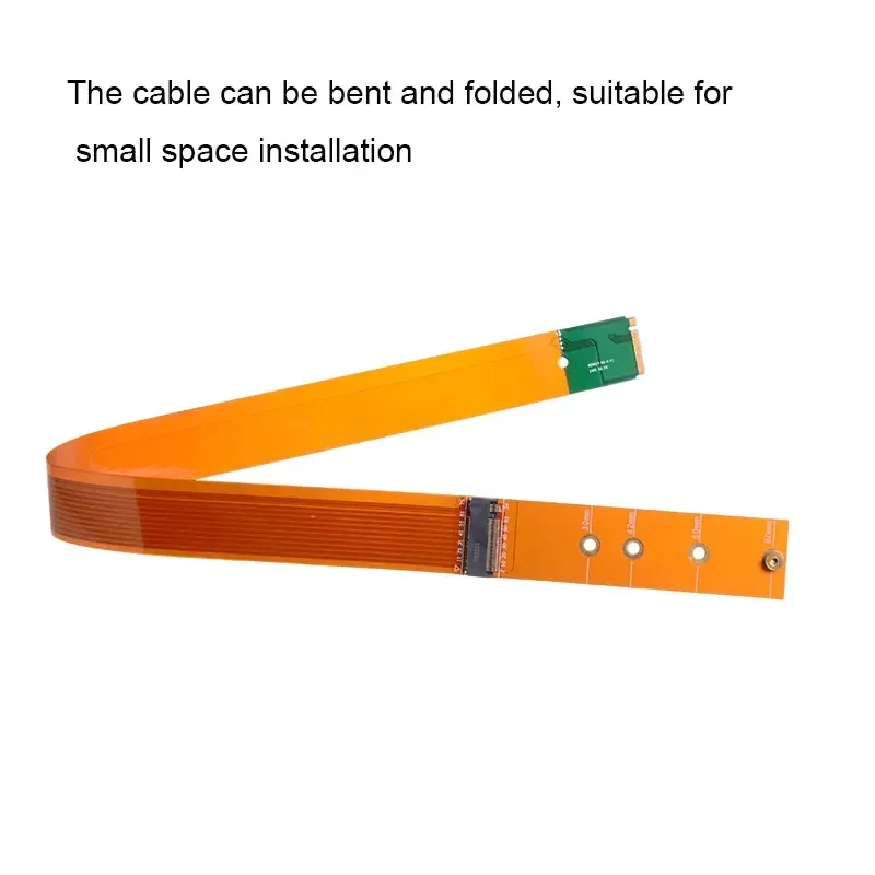 M.2 NVMe SSD Extension Cable m2 Solid Drive Riser Card M.2 SSD PCI Express 4.0 X4 M Key Extender for M.2 2230 2242 2260 2280 SSD
