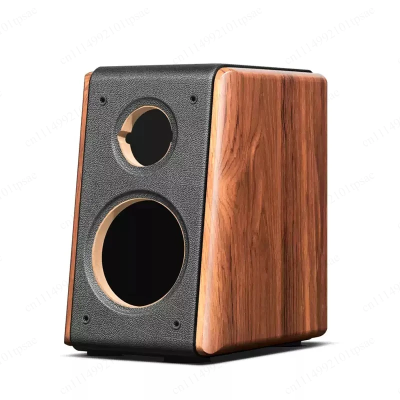 6.5-inch bookshelf style CD player empty box, two-way frequency high fidelity audio, wooden shell empty box