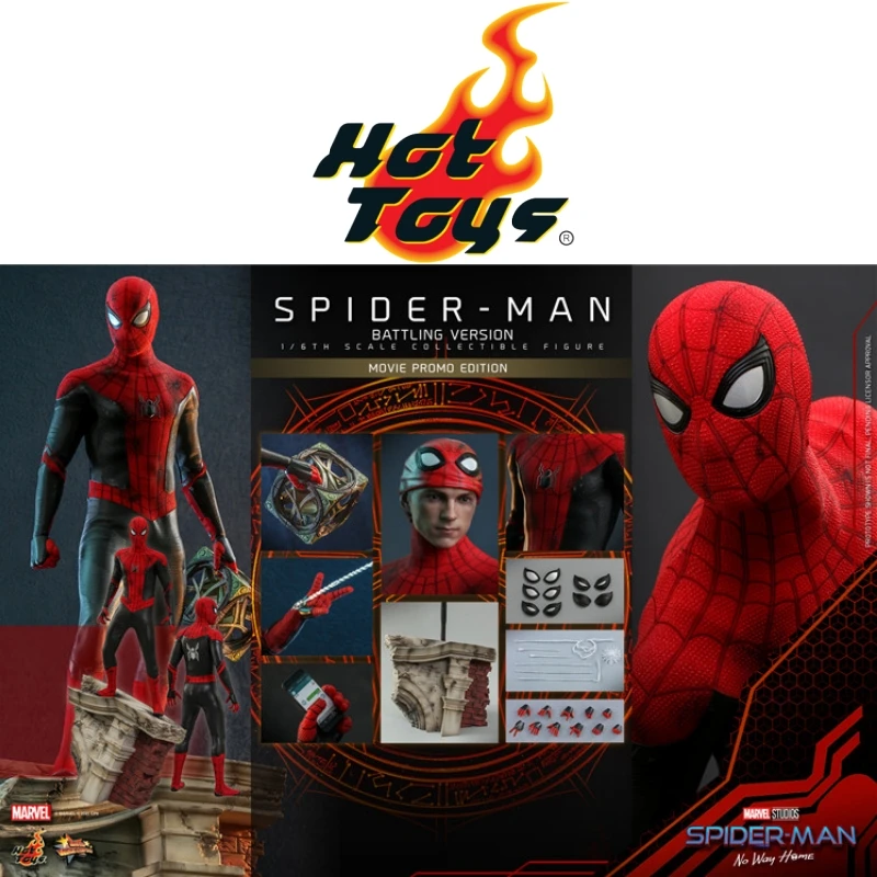 In Stock Hottoys 1/6th Mms625 Spider-Man No Way Home Spiderman Ht Original Anime Action Figures Collectible Model Toys