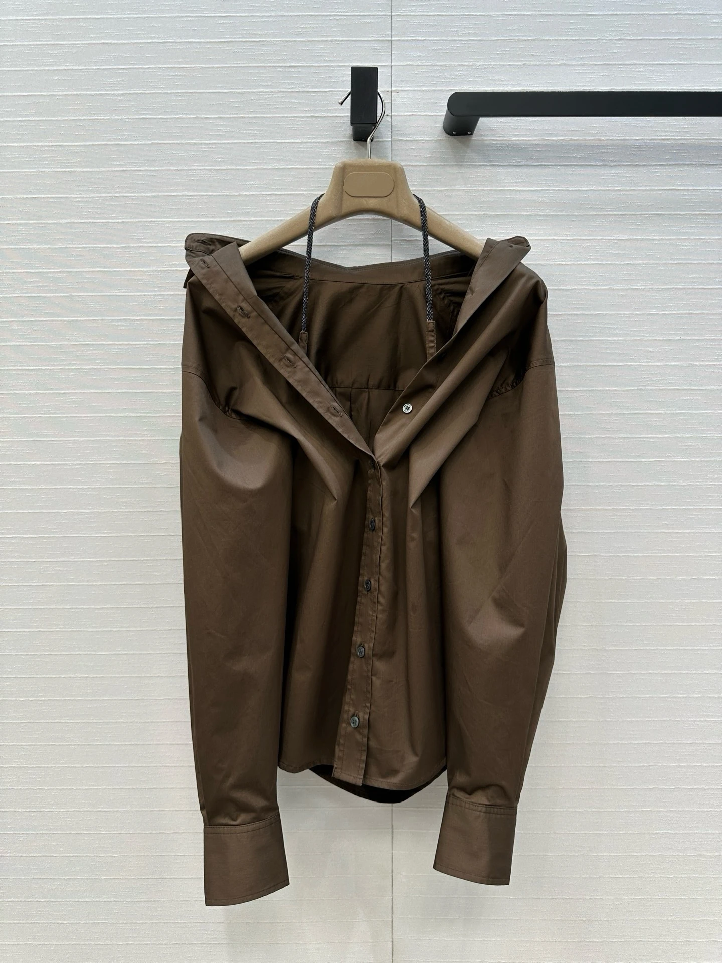 

Casual Cotton Long Sve Women's irt BC Structure Bead Chain Ne Design Low Profile Luxury Loose Fit Breathable Comfortable