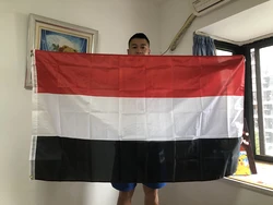 Sky Flag Yemen Flag 90X150Cm Hoge Kwaliteit Polyester Dubbelzijdige Penetratie Yemen Vlag Banner Opknoping Nationale Vlaggen