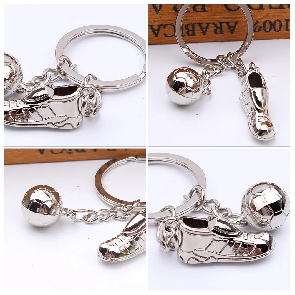 

5pcs Football Keychains Soccer Gifts Bag Favors Decorative Keyring Party Supplies Birthday Accessories