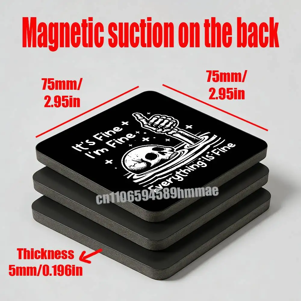 

For The Quirky Skeleton Fridge Freezer Refrigerator Magnets Kitchen Metal Cabinet Magnetic Sticker Suction Attraction Card