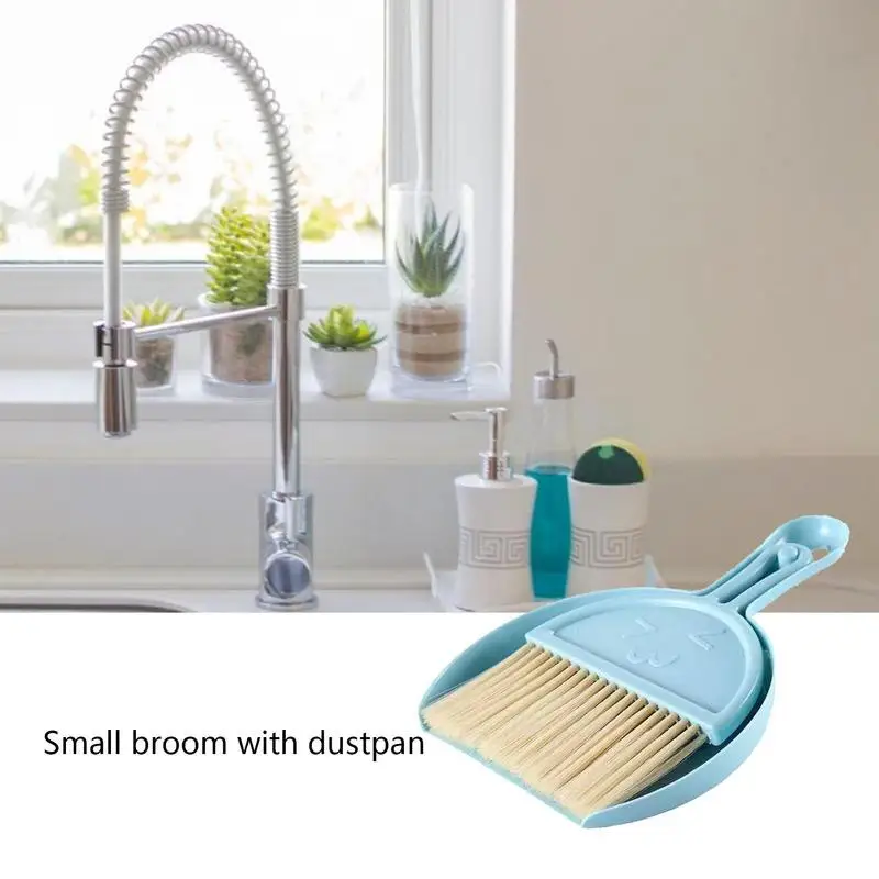 Mini Broom And Dustpan Set Household Dust Pan And Brush Cleaning Tool Desktop Keyboard Cleaning Brush Household Cleaning Tools