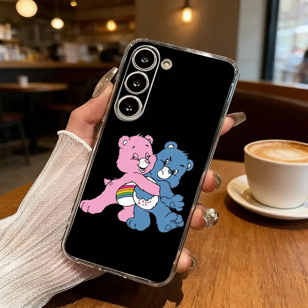 Cartoon C-Care Cute B-Bears Phone Case For Samsung Galaxy S24 S25 S23 S22 S21 Plus S24 S25 Transparent Cover Case