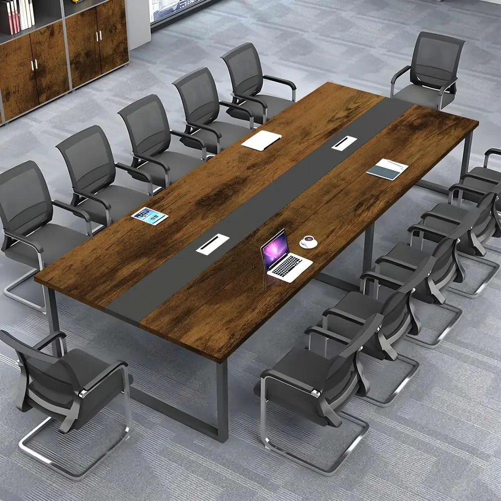 

Modern Executive Desk, 70.9 Large Office Computer Desk, Conference Table Meeting Room Table, Simple Workstation Business Furnit