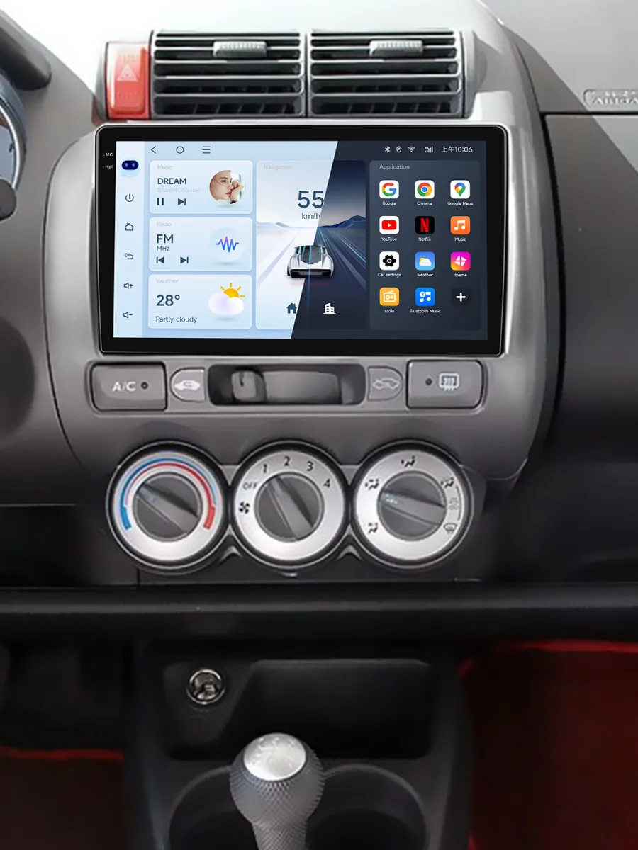 Radio samochodowe 2 Din Android 13 do Honda Fit Jazz City 2002-2007 Multimedialny odtwarzacz wideo Nawigacja GPS 4G Carplay Auto Stereo RDS — zdjęcie 2