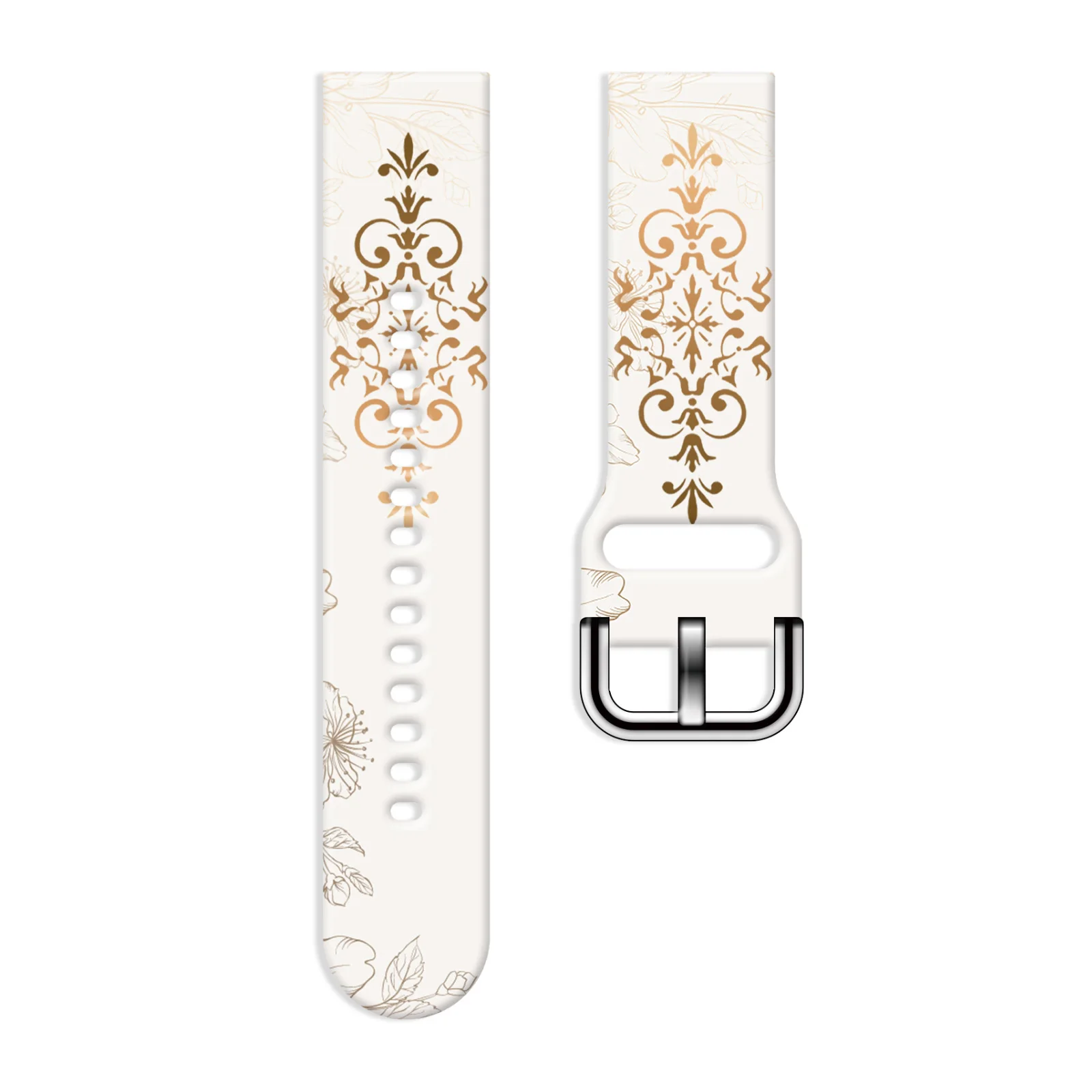 Premium Retro Pattern Series Print Strap for Samsung Galaxy Watch 7/6, 20mm Universal Band Fits 40mm 44mm Xiaomi Huawei Amazfit