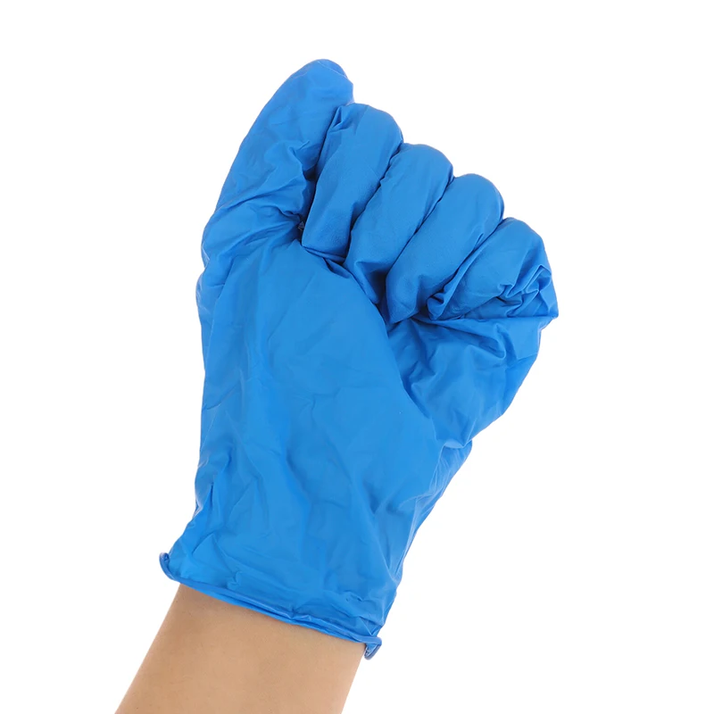 1 par de guantes desechables de nitrilo, limpieza del hogar, industria del coche, jardinería, cuidado de mascotas, cocina, trabajo, guantes para teñir el cabello, herramientas