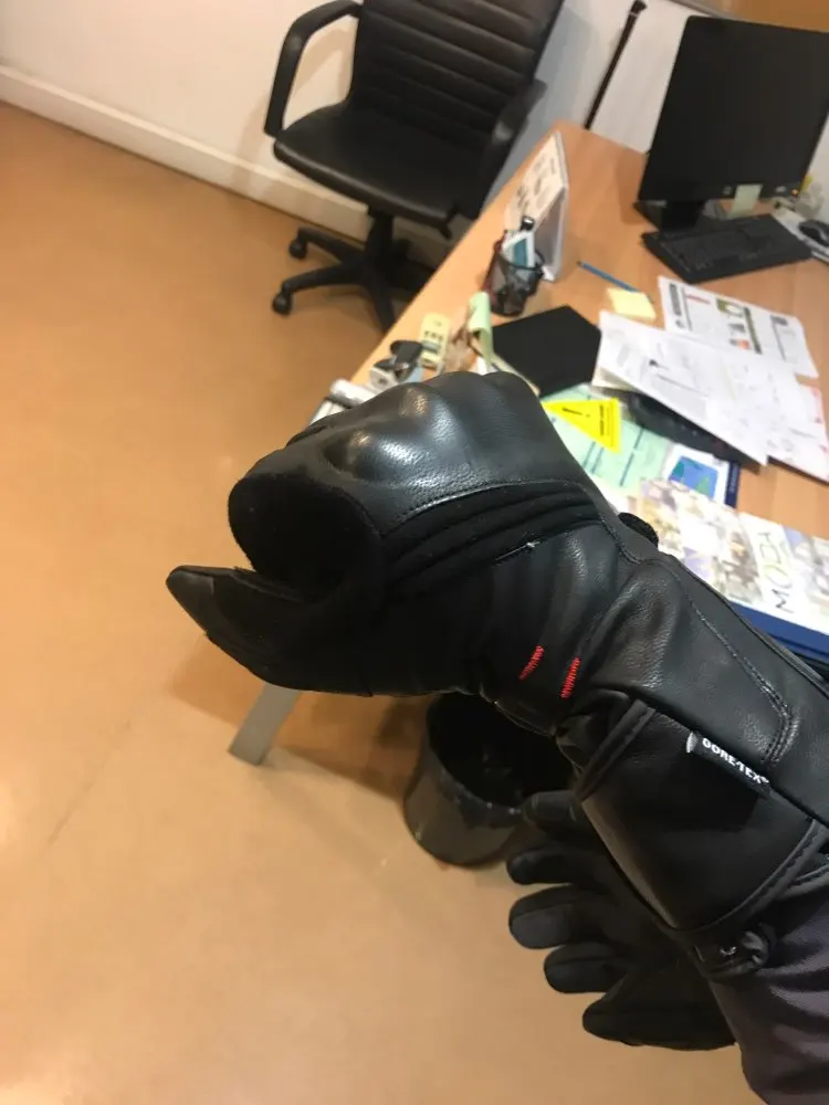 قفازات REVIT المقاومة للماء H2O للشتاء الدافئ بشاشة تعمل باللمس من الجلد الطبيعي لركوب الدراجات النارية