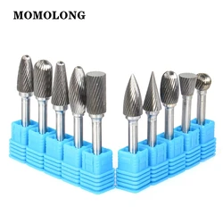 Broca Fresagem Carving Bit Tools Cabeça Carboneto De Tungstênio Rotary Burr Arquivo Ferramenta Ponto Die Grinder Ferramentas Abrasivas